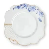 Pip Studio Royal White Ontbijtbord Golden Dots 23,5 Cm