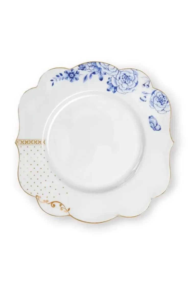 Pip Studio Royal White Ontbijtbord Golden Dots 23,5 Cm