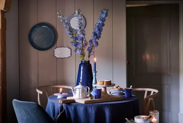 Pip Studio Schaal Geemailleerd Donkerblauw 50 Cm Online