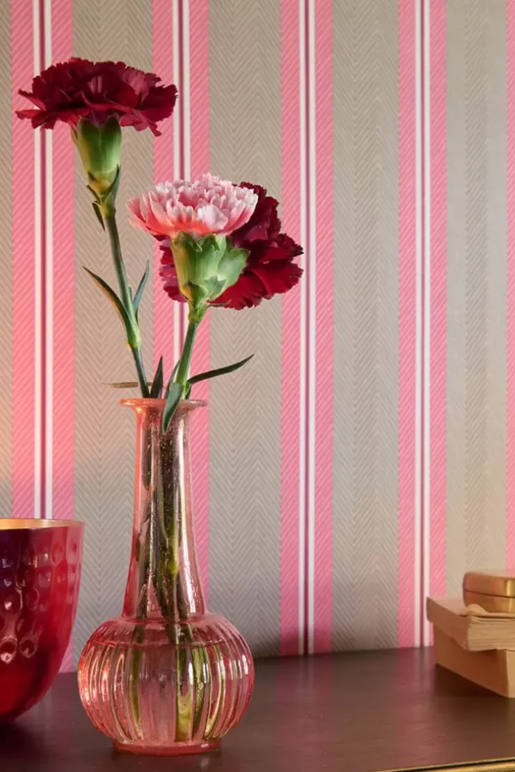 Pip Studio Set/3 Vazen Glas S Roze Hot