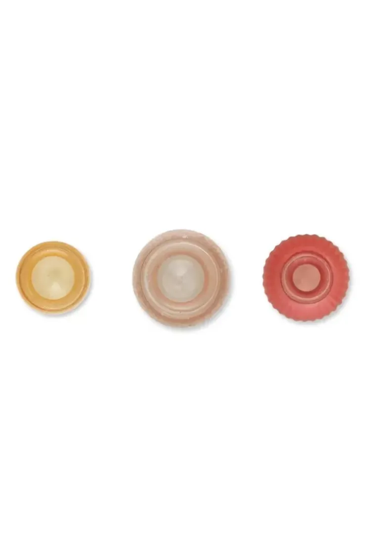 Pip Studio Set/3 Vazen Glas S Roze Hot