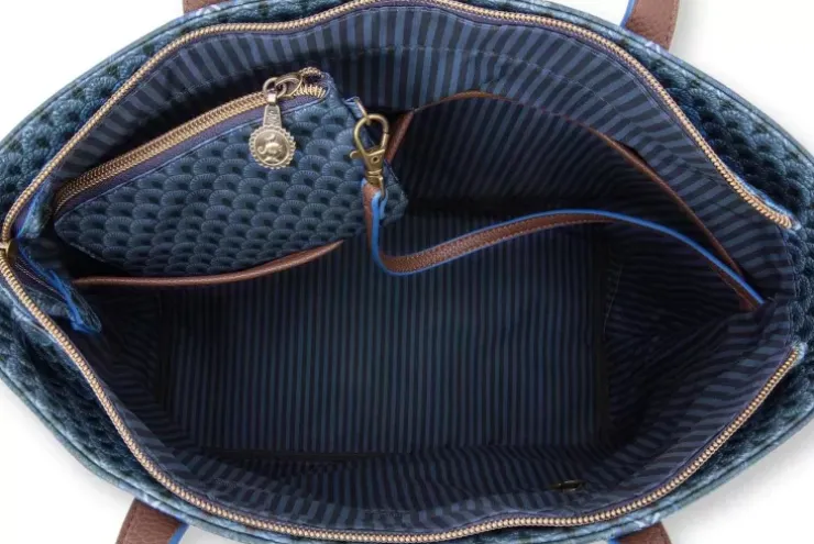 Pip Studio Shopper Medium Kyoto Festival Blauw