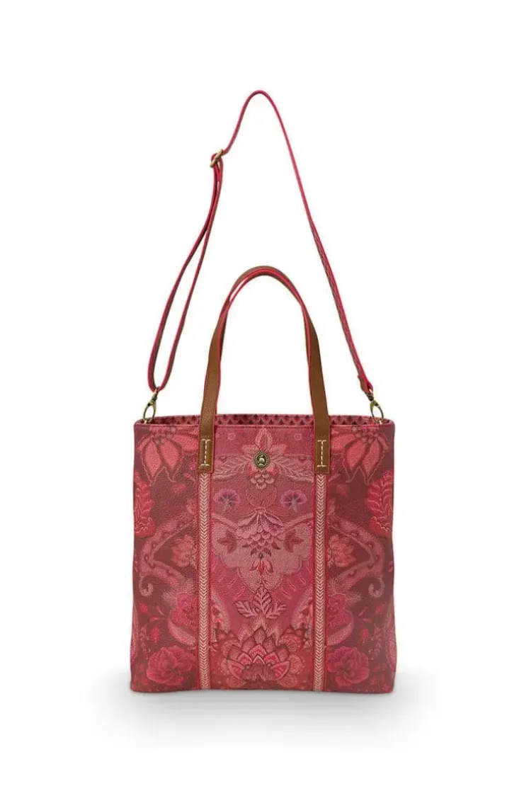 Pip Studio Shopper Vierkant Kyoto Festival Donker Roze Outlet