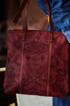 Pip Studio Shopper Vierkant Kyoto Festival Donker Roze Outlet