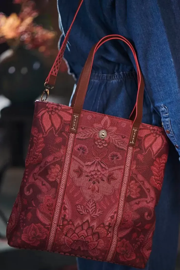 Pip Studio Shopper Vierkant Kyoto Festival Donker Roze Outlet