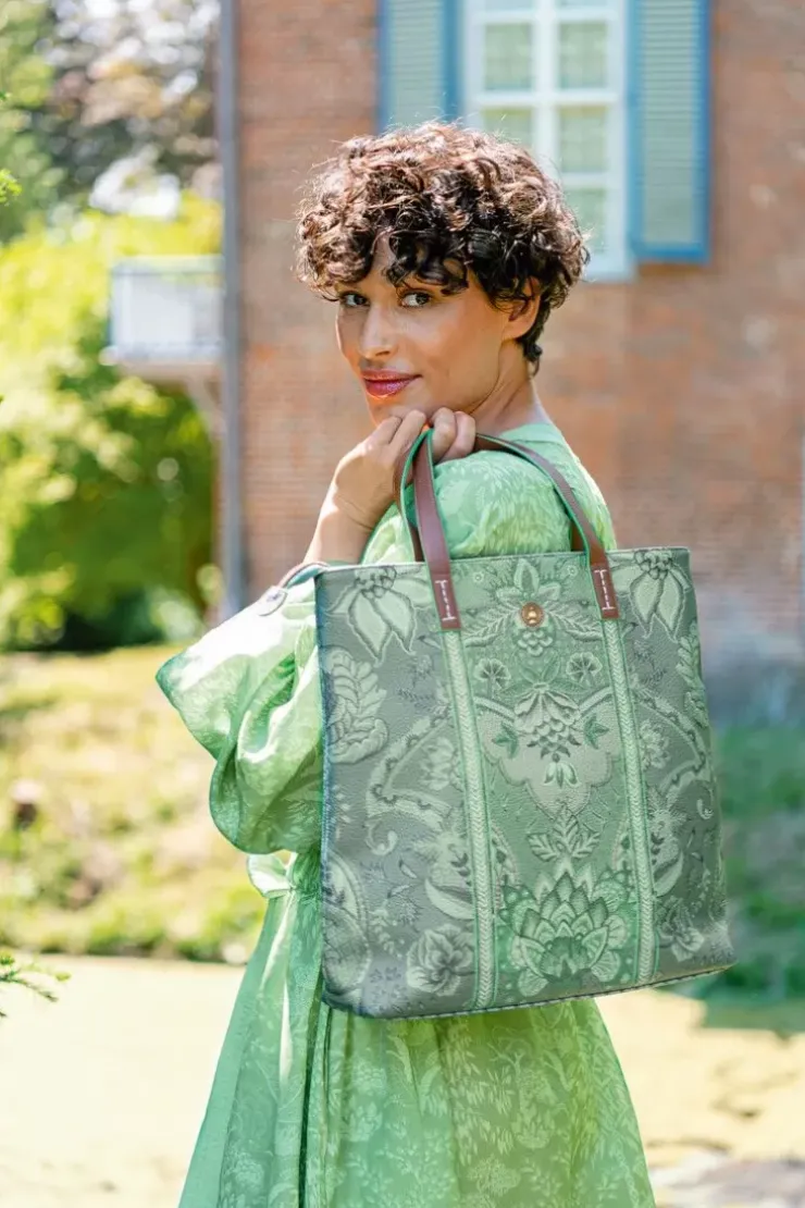 Pip Studio Shopper Vierkant Kyoto Festival Groen New