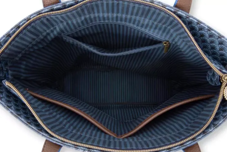 Pip Studio Shopper Vierkant Kyoto Festival Blauw Discount