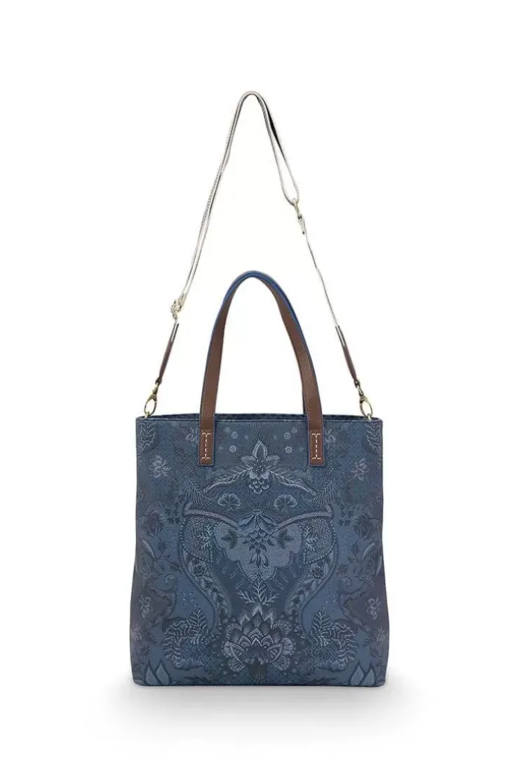 Pip Studio Shopper Vierkant Kyoto Festival Blauw Discount