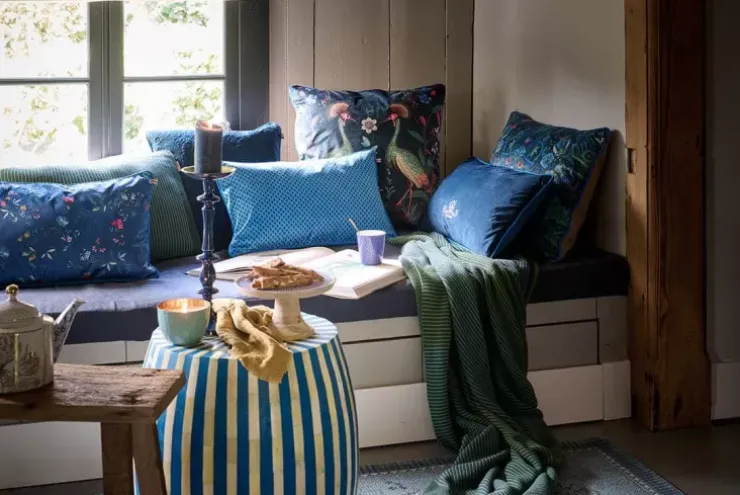 Pip Studio Sierkussen Quilted Donkerblauw Sale