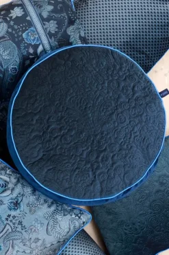 Pip Studio Sierkussen Rond Quiltey Days Donker Blauw Discount