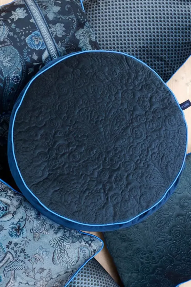 Pip Studio Sierkussen Rond Quiltey Days Donker Blauw Discount