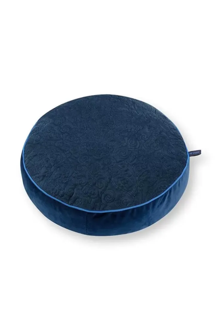 Pip Studio Sierkussen Rond Quiltey Days Donker Blauw Discount