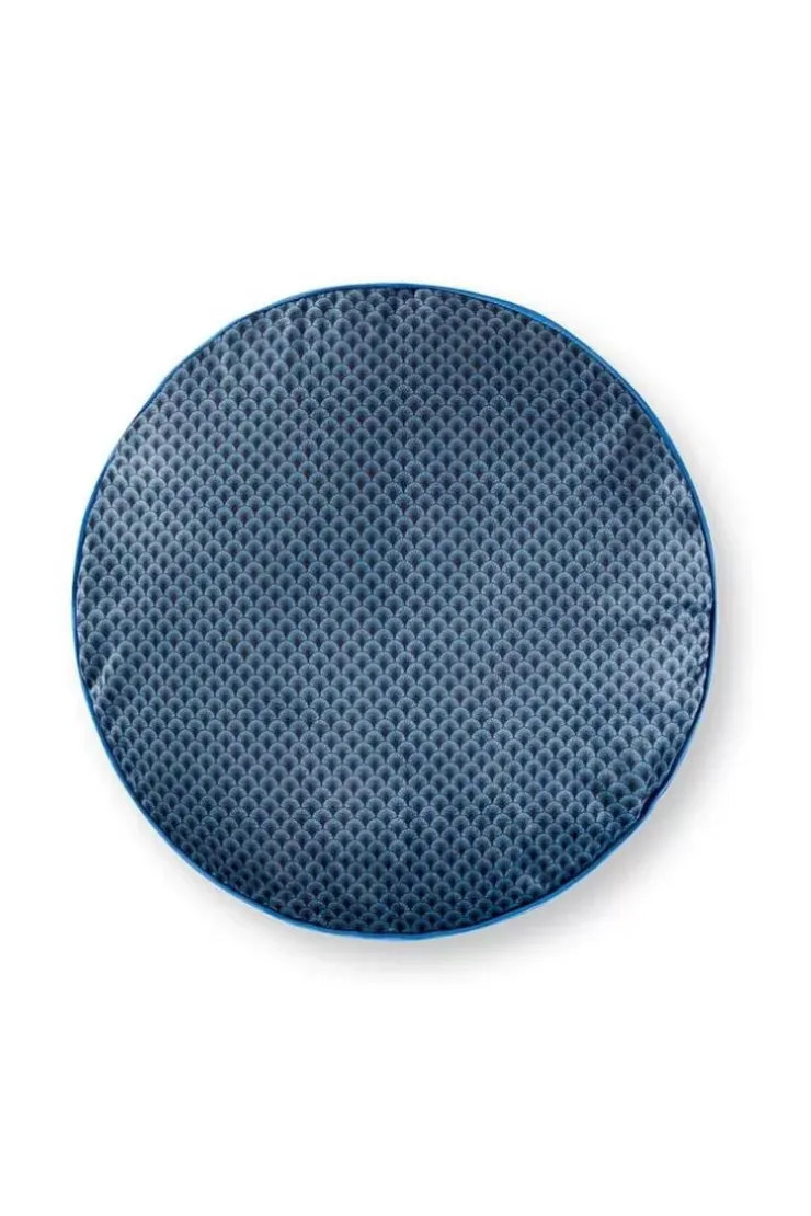 Pip Studio Sierkussen Rond Quiltey Days Donker Blauw Discount