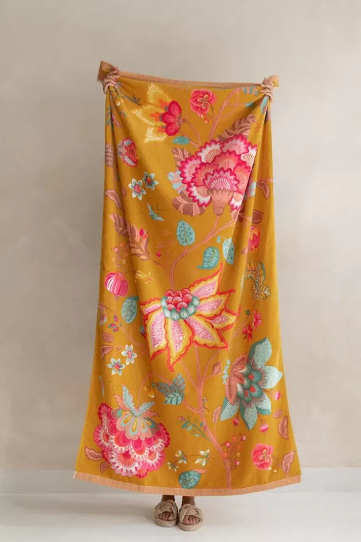 Pip Studio Strandlaken Pip Flowers Geel Online