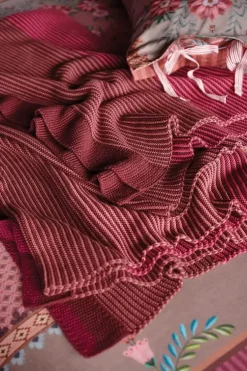 Pip Studio Throw Blockstripe Roze Clearance