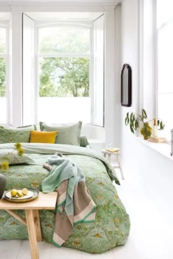 Pip Studio Throw Blockstripe Licht Groen Best