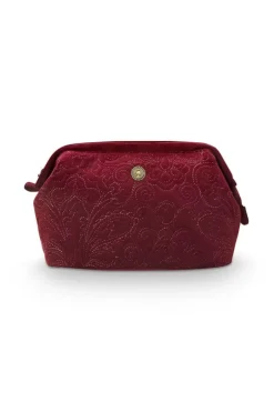 Pip Studio Toilettas Buidel Groot Velvet Quiltey Days Rood Sale
