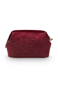 Pip Studio Toilettas Buidel Groot Velvet Quiltey Days Rood Sale