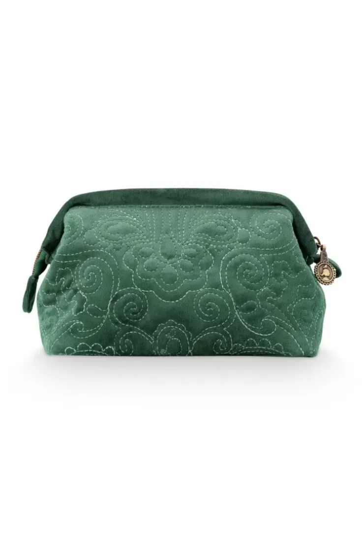 Pip Studio Toilettas Buidel Klein Velvet Quiltey Days Groen