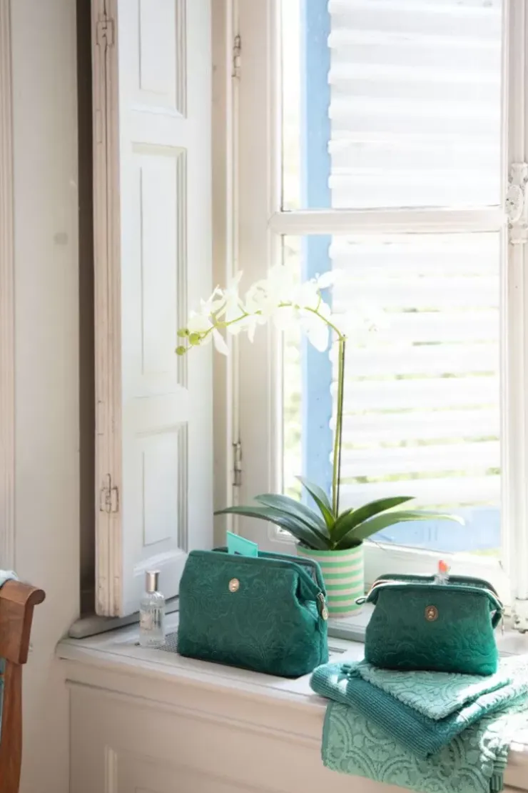 Pip Studio Toilettas Buidel Klein Velvet Quiltey Days Groen