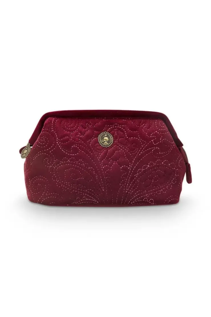 Pip Studio Toilettas Buidel Klein Velvet Quiltey Days Rood Best