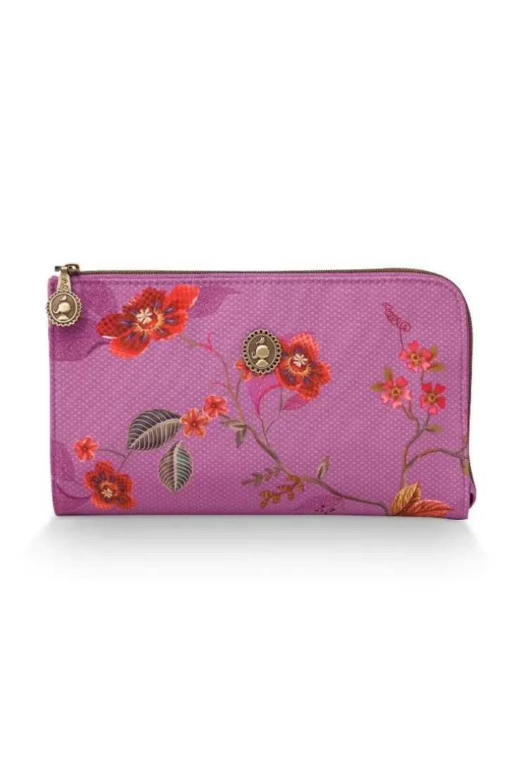 Pip Studio Toilettas Rits Kawai Flower Fuchsia New