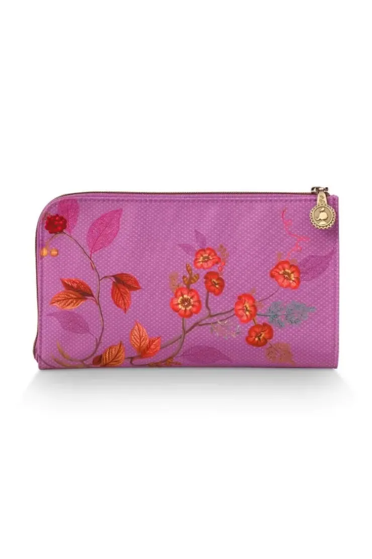 Pip Studio Toilettas Rits Kawai Flower Fuchsia New