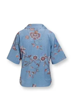 Pip Studio Top Korte Mouw Cece Fiore Blauw Sale