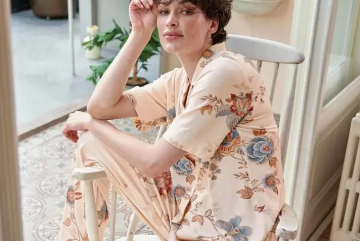 Pip Studio Top Korte Mouw Cece Fiore Wit Clearance