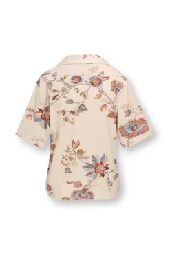 Pip Studio Top Korte Mouw Cece Fiore Wit Clearance