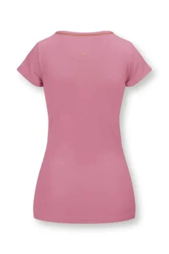 Pip Studio Top Korte Mouw Solid Roze Discount