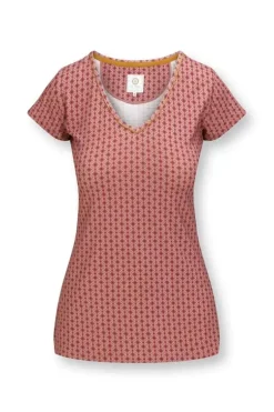 Pip Studio Top Korte Mouw Tegola Roze Best