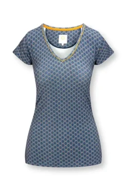 Pip Studio Top Korte Mouw Tegola Blauw Sale