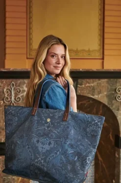 Pip Studio Tote Bag Kyoto Festival Blauw Clearance