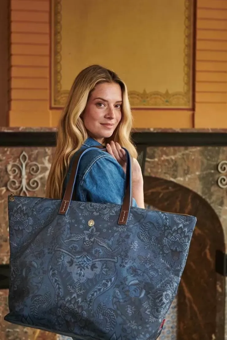 Pip Studio Tote Bag Kyoto Festival Blauw Clearance
