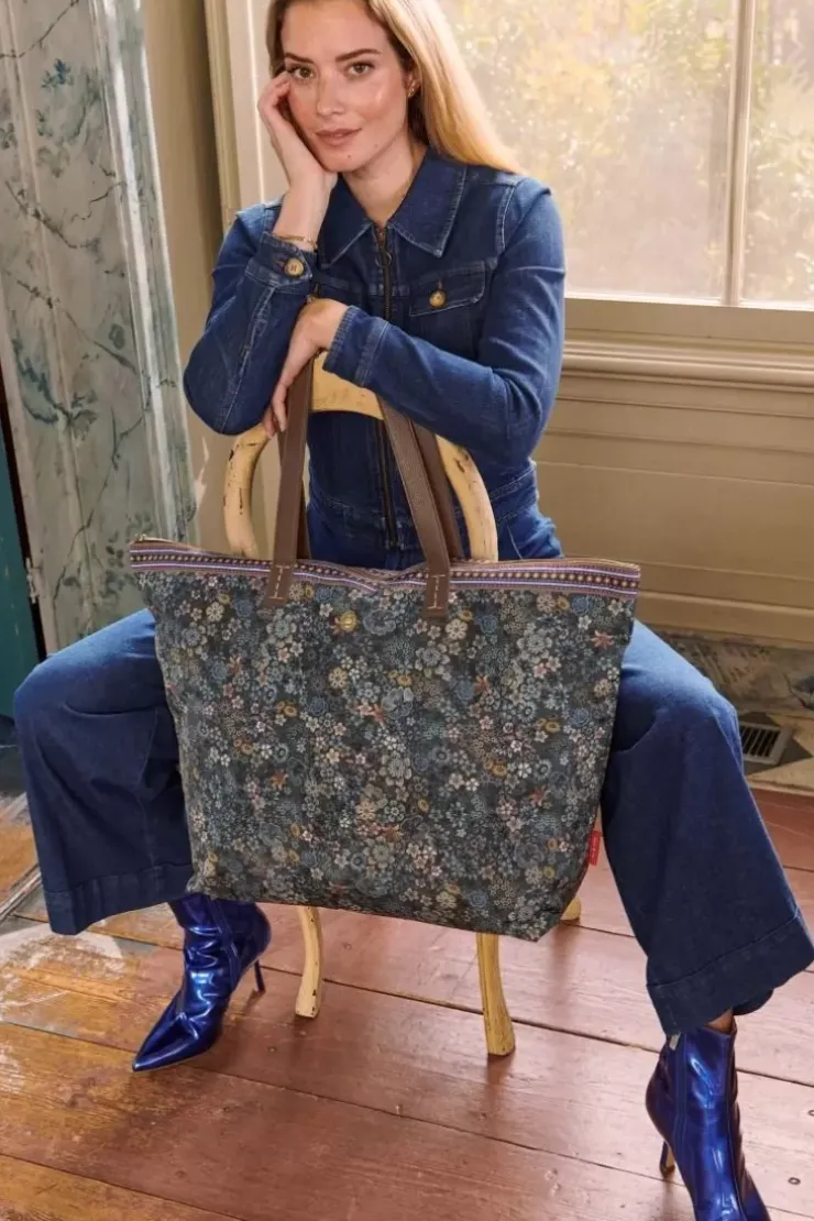 Pip Studio Tote Bag Tutti I Fiori Blauw Discount