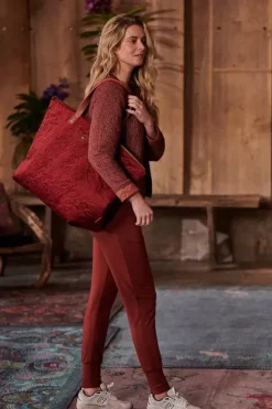 Pip Studio Tote Bag Velvet Quiltey Days Rood Best