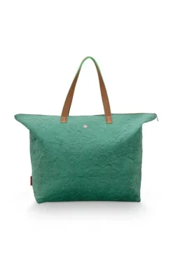 Pip Studio Tote Bag Velvet Quiltey Days Groen Online