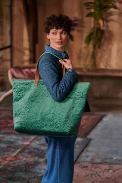 Pip Studio Tote Bag Velvet Quiltey Days Groen Online