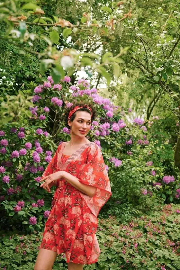 Pip Studio Tuniek Flora Firenze Koraal Rood