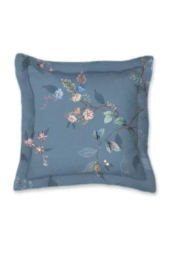 Pip Studio Vierkant Sierkussen Kawai Flower Blauw Clearance