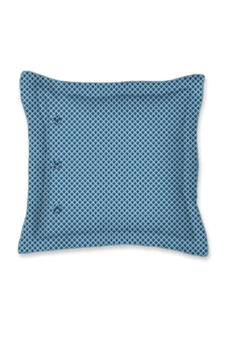 Pip Studio Vierkant Sierkussen Kawai Flower Blauw Clearance