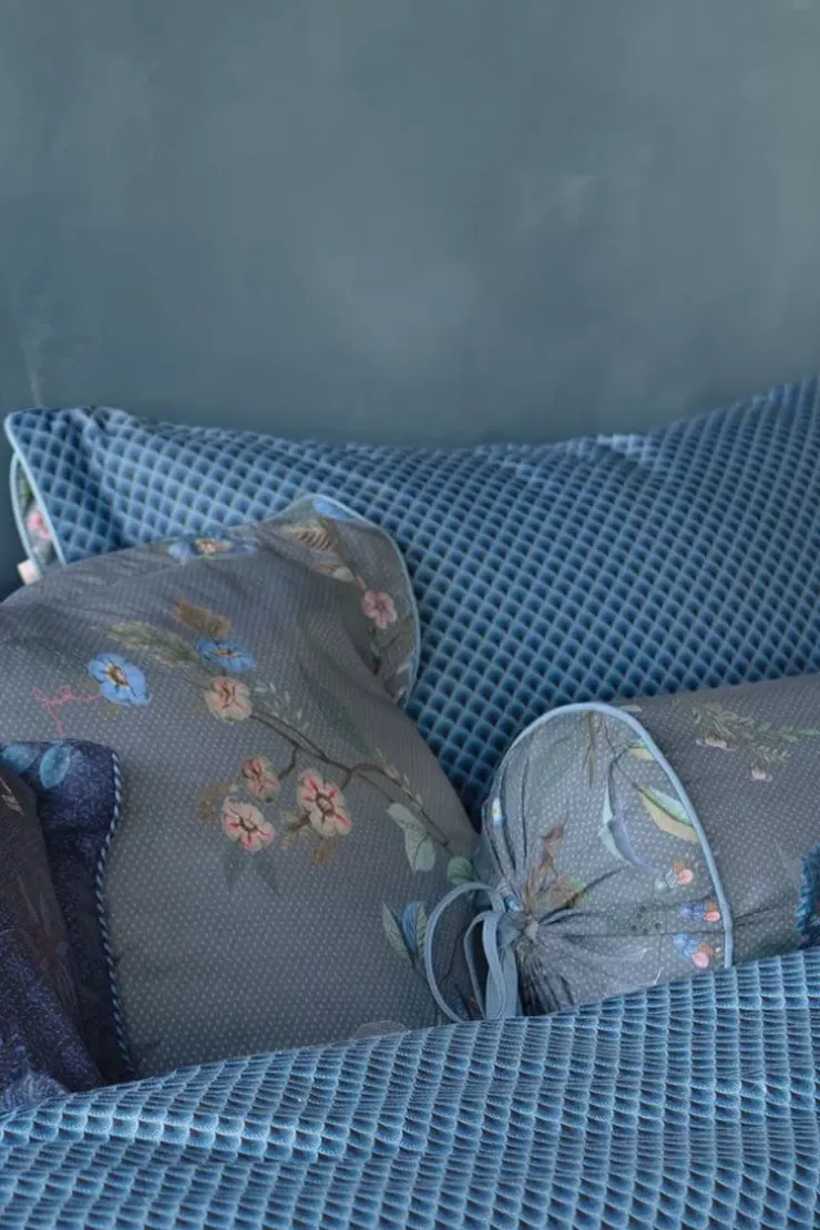 Pip Studio Vierkant Sierkussen Kawai Flower Blauw Clearance