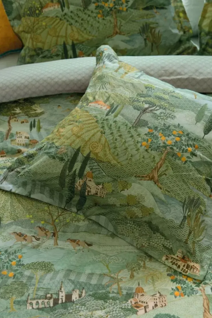 Pip Studio Vierkant Sierkussen Toscana Groen Outlet