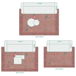 Pip Studio Vloerkleed Fleur Grandeur By Pip Roze Hot