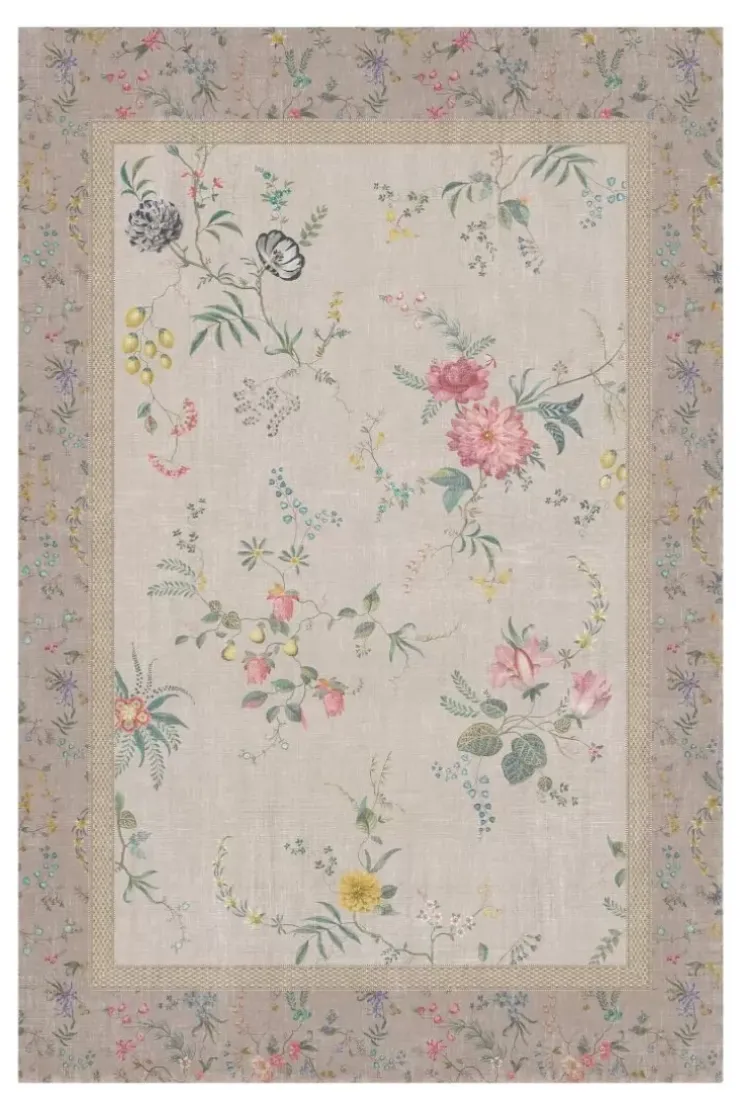 Pip Studio Vloerkleed Fleur Grandeur By Pip Khaki Discount