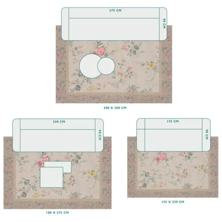 Pip Studio Vloerkleed Fleur Grandeur By Pip Khaki Discount