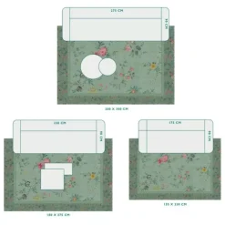 Pip Studio Vloerkleed Fleur Grandeur By Pip Groen Hot