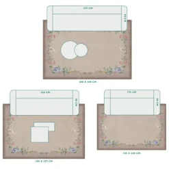 Pip Studio Vloerkleed Jolie By Pip Khaki Clearance