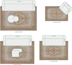 Pip Studio Vloerkleed Majorelle By Pip Pastel Roze